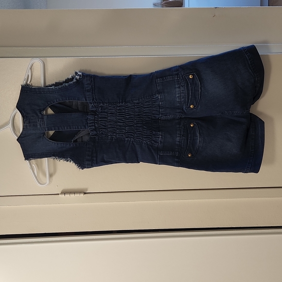 Denim Romper - Picture 2 of 5